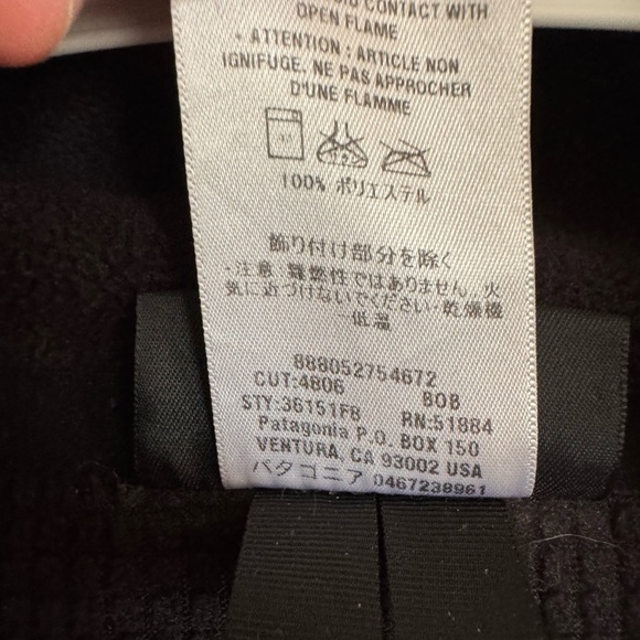 Patagonia men’s black R4 micro fleece jacket size medium - Picture 3 of 7